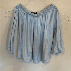 Brandy Melville soft blue skater skirt